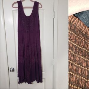 Dark purple/plum embellished Maxi dress